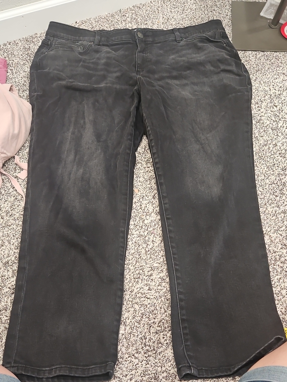 LuLaRoe Washed Black Straight-Leg Jeans